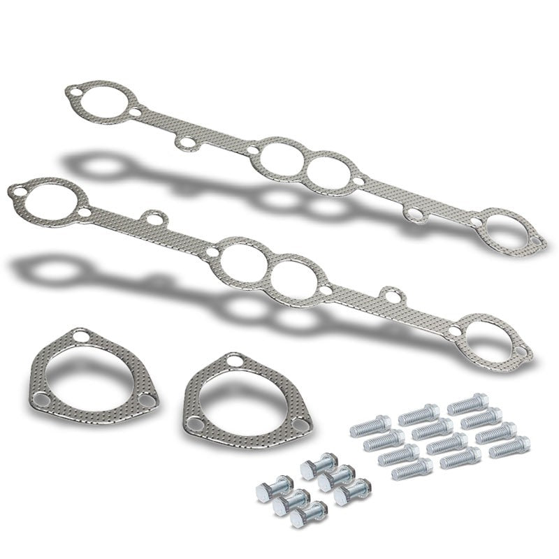 BFC Aluminum Graphite Exhaust Gasket For 84-91 Chevrolet Small Block Engine-Exhaust Systems-BuildFastCar-BFC-12-1108