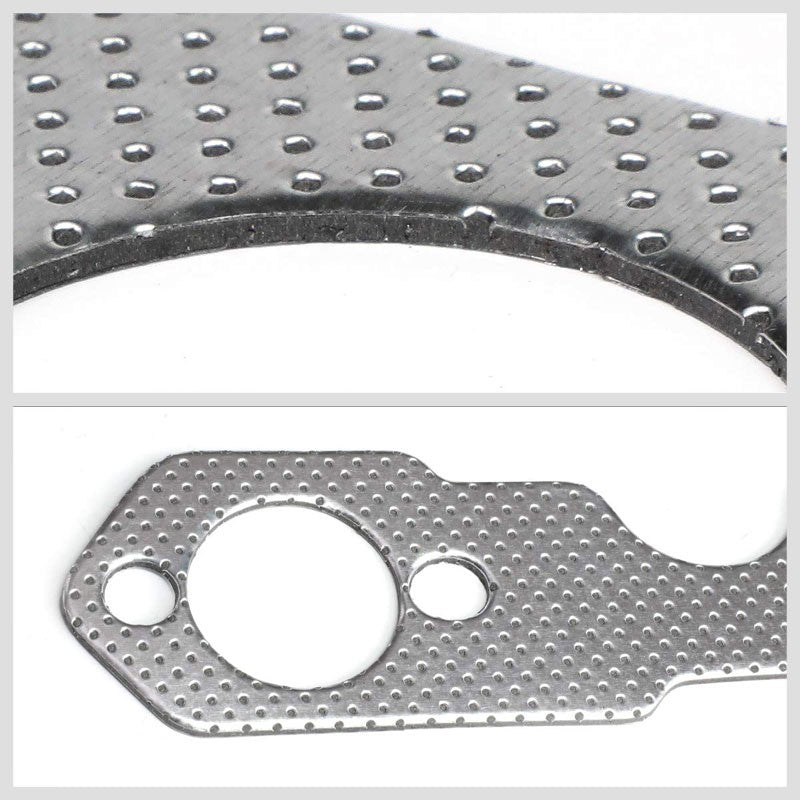 BFC Aluminum Graphite Exhaust Gasket Replacement For 55-57 Chevrolet Bel Air V8-Exhaust Systems-BuildFastCar-BFC-12-1112