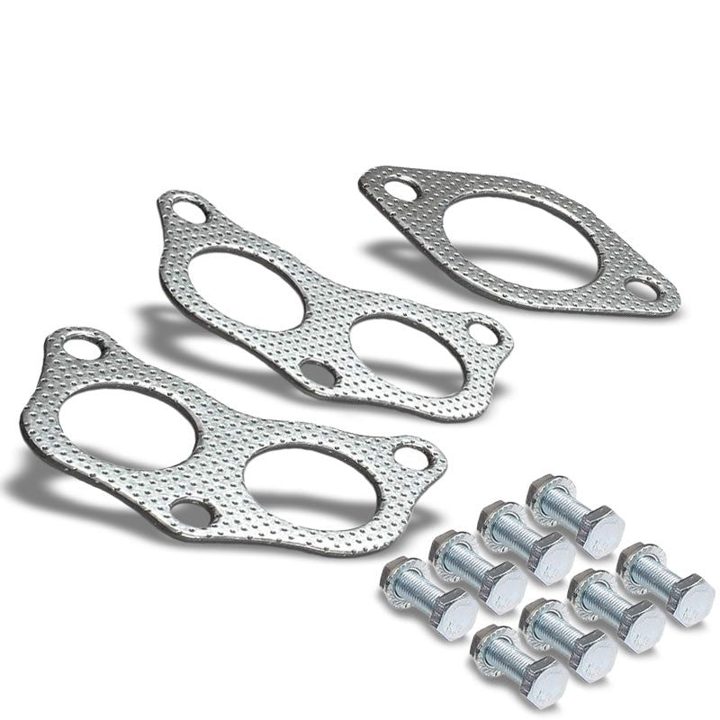 BFC Aluminum Graphite Exhaust Gasket Replacement For 98-05 Subaru Impreza 2.5L-Exhaust Systems-BuildFastCar-BFC-12-1114