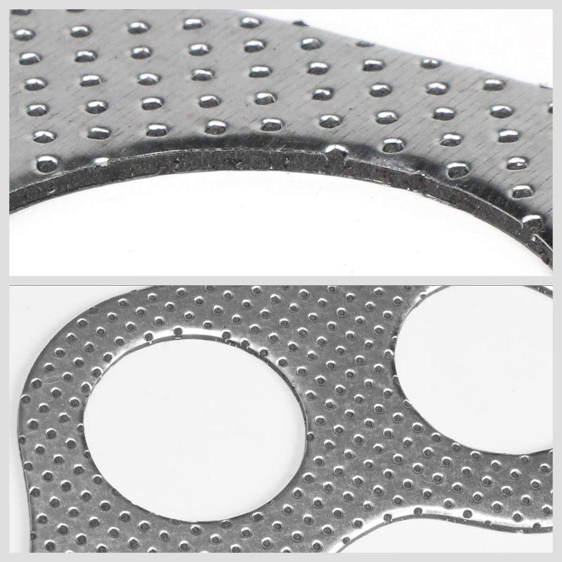 BFC Aluminum Graphite Exhaust Gasket For 02-07 Subaru Impreza WRX 2.0L/2.5L-Exhaust Systems-BuildFastCar-BFC-12-1119