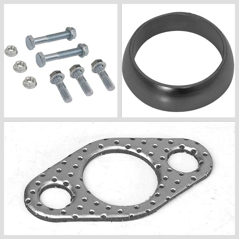BFC Aluminum Graphite Exhaust Gasket For 93-97 Toyota Corolla 1.6L/1.8L DOHC-Exhaust Systems-BuildFastCar-BFC-12-1125