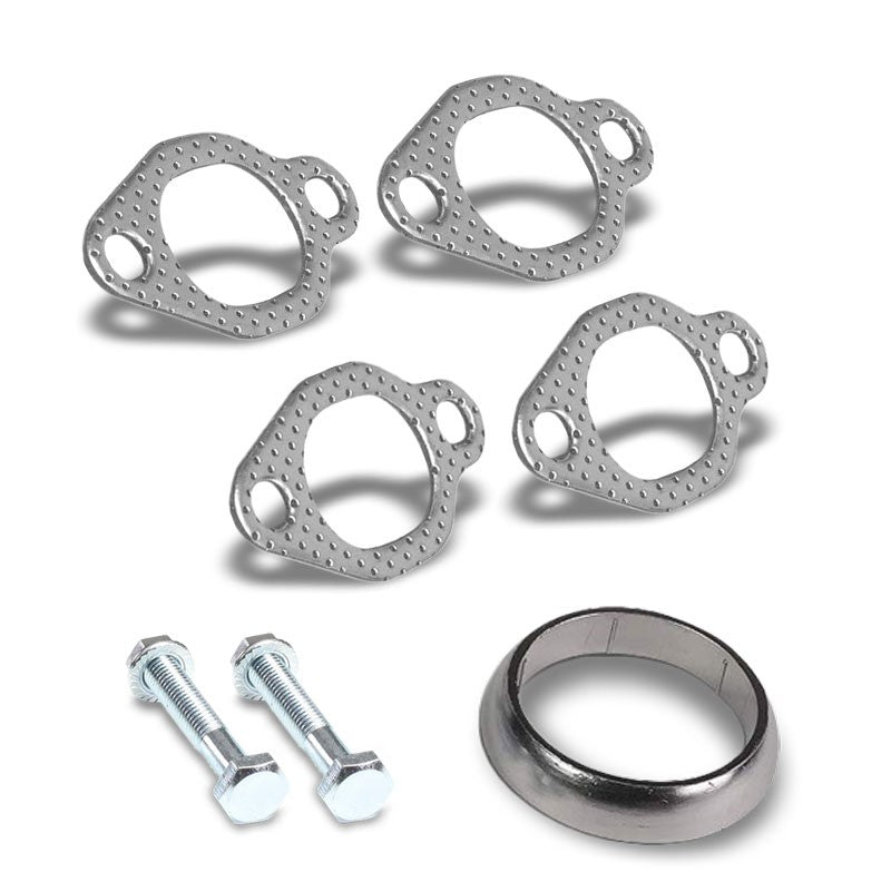 BFC Aluminum Graphite Exhaust Gasket Replacement For 80-99 Volkswagen Jetta-Exhaust Systems-BuildFastCar-BFC-12-1129