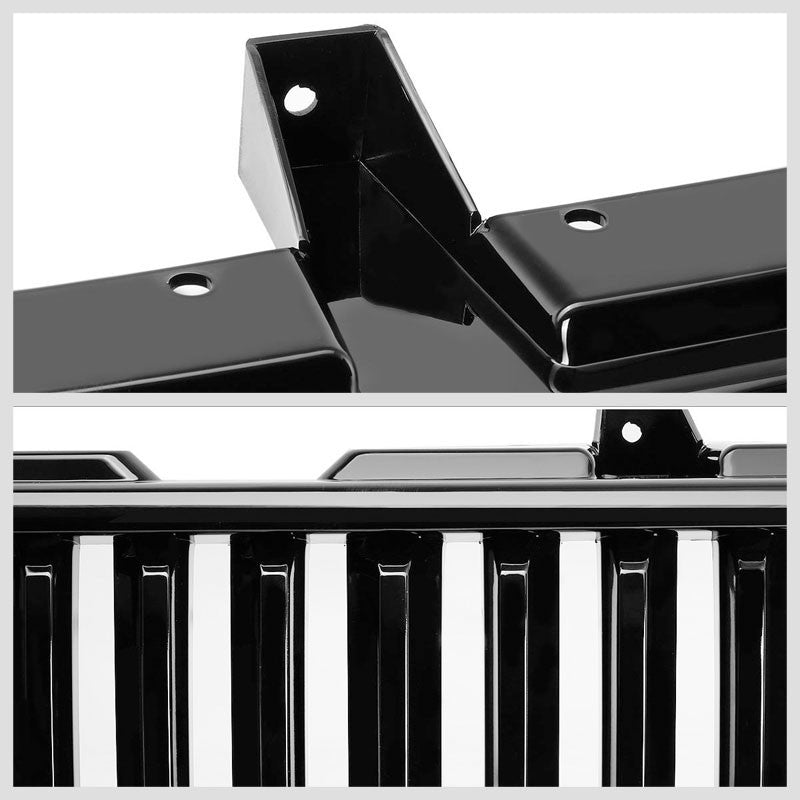 Black Vertical Style Replacement Front Grille For 00-06 Suburban 1500/2500 V8-Exterior-BuildFastCar