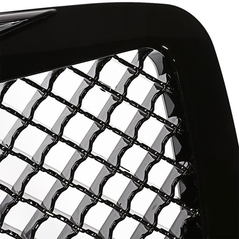 Black Diamond Mesh Style Replacement Front Grille For 05-10 300 V6/V8 DOHC/SOHC-Exterior-BuildFastCar