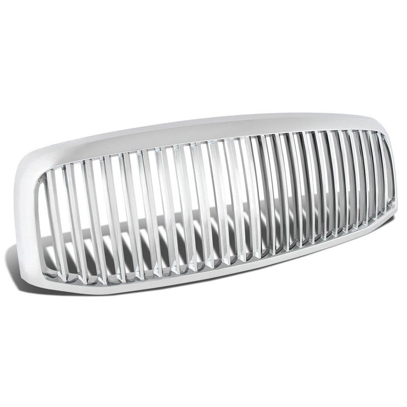 Chrome Vertical Style Replacement Front Grille For 06-08 Ram 1500/2500 V6/V8-Exterior-BuildFastCar