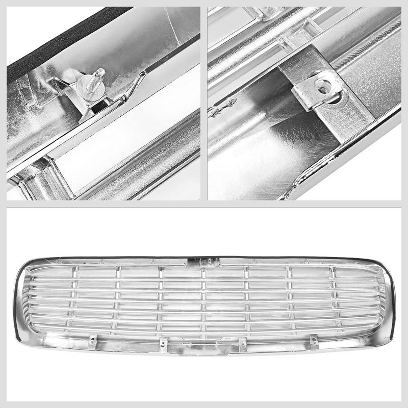 Chrome Vent Style Replacement Front Grille For Dodge 97-04 Dakota DN L4/V6/V8-Exterior-BuildFastCar