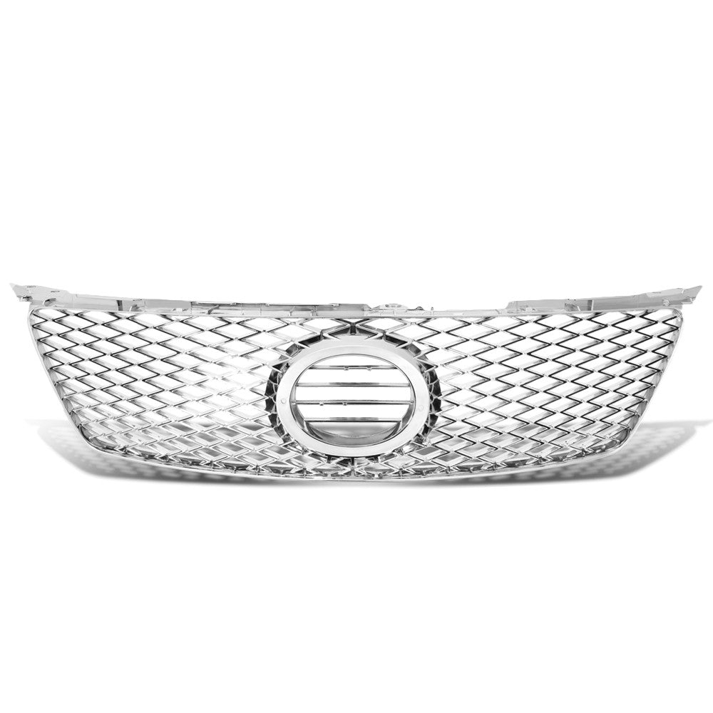Chrome Badgeless Vertical Slat Style Front Grille For 06-08 IS250 BFC-FGR-065-CM