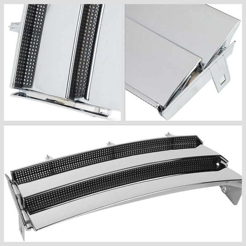 Chrome Body/Black Mesh OE Style Side Vent Grille For 03-12 Range Rover V8 DOHC-Exterior-BuildFastCar
