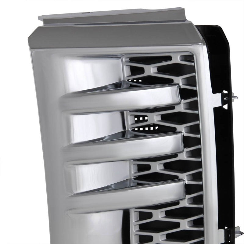 Chrome Body/Silver Honeycomb Mesh Side Vent Grille For 03-11 Range Rover L322-Exterior-BuildFastCar