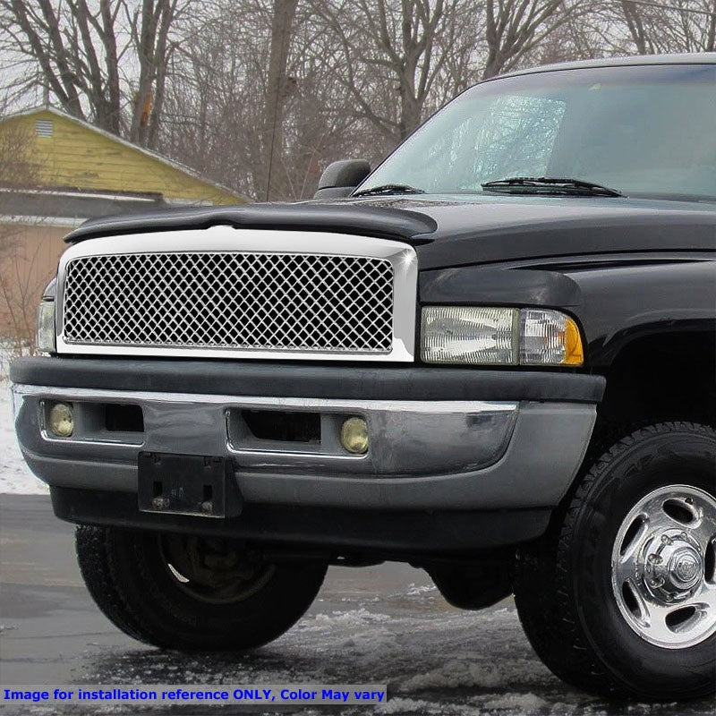 Black Diamond Mesh Style Replacement Front Grille For 94-02 Dodge Ram 1500/2500-Exterior-BuildFastCar