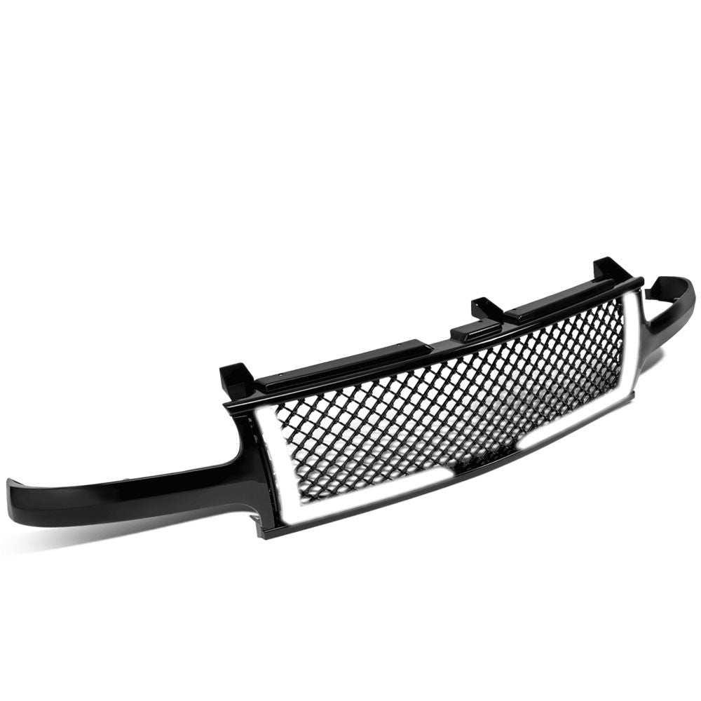 00-06 Suburban 1500 Glossy Black Mesh w/LED Front Grille