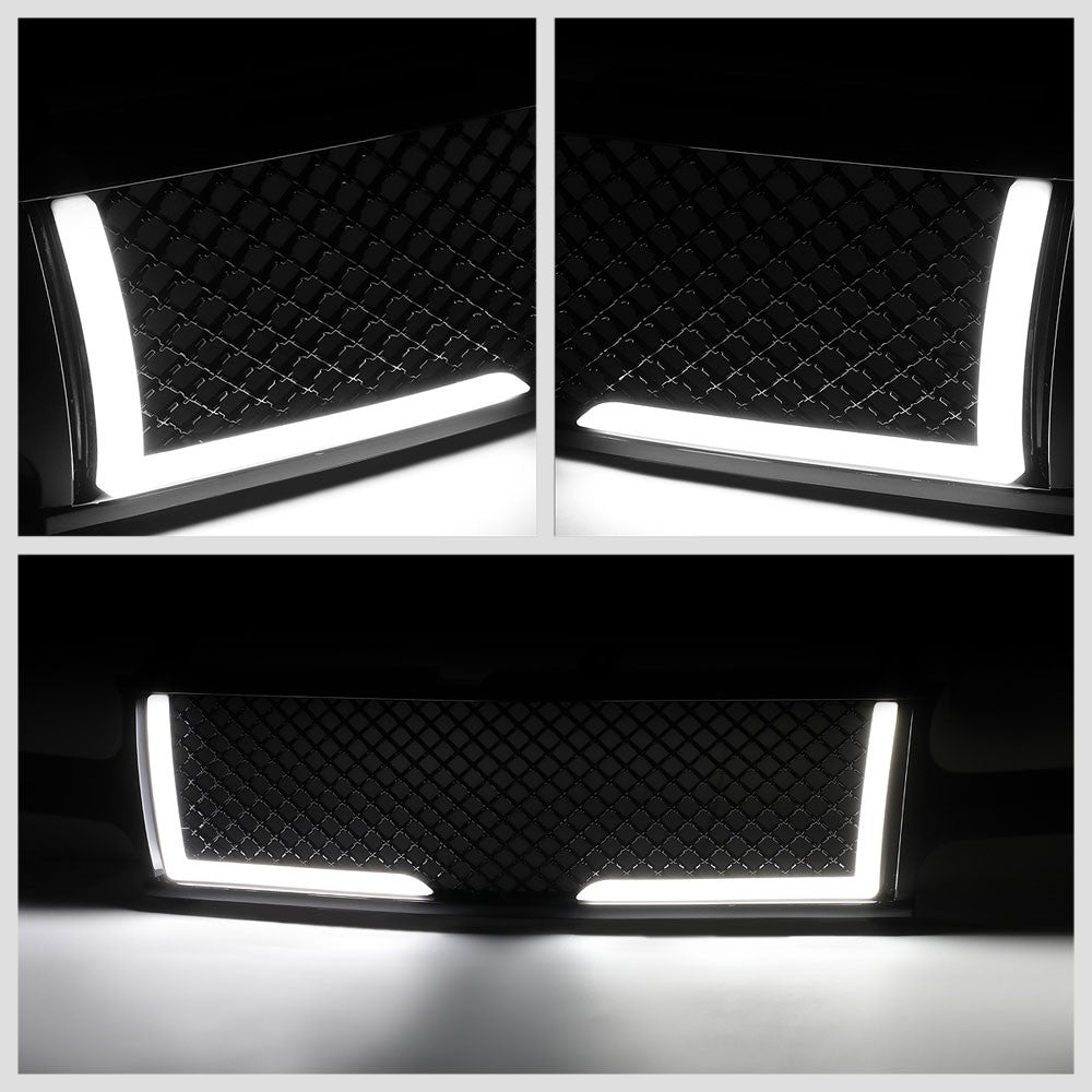 00-06 Suburban 1500 Glossy Black Mesh w/LED Front Grille
