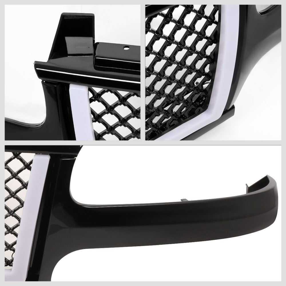 00-06 Suburban 1500 Glossy Black Mesh w/LED Front Grille