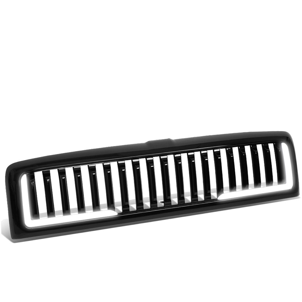 94-02 Ram 2500 Glossy Black Vertical w/LED Front Grille