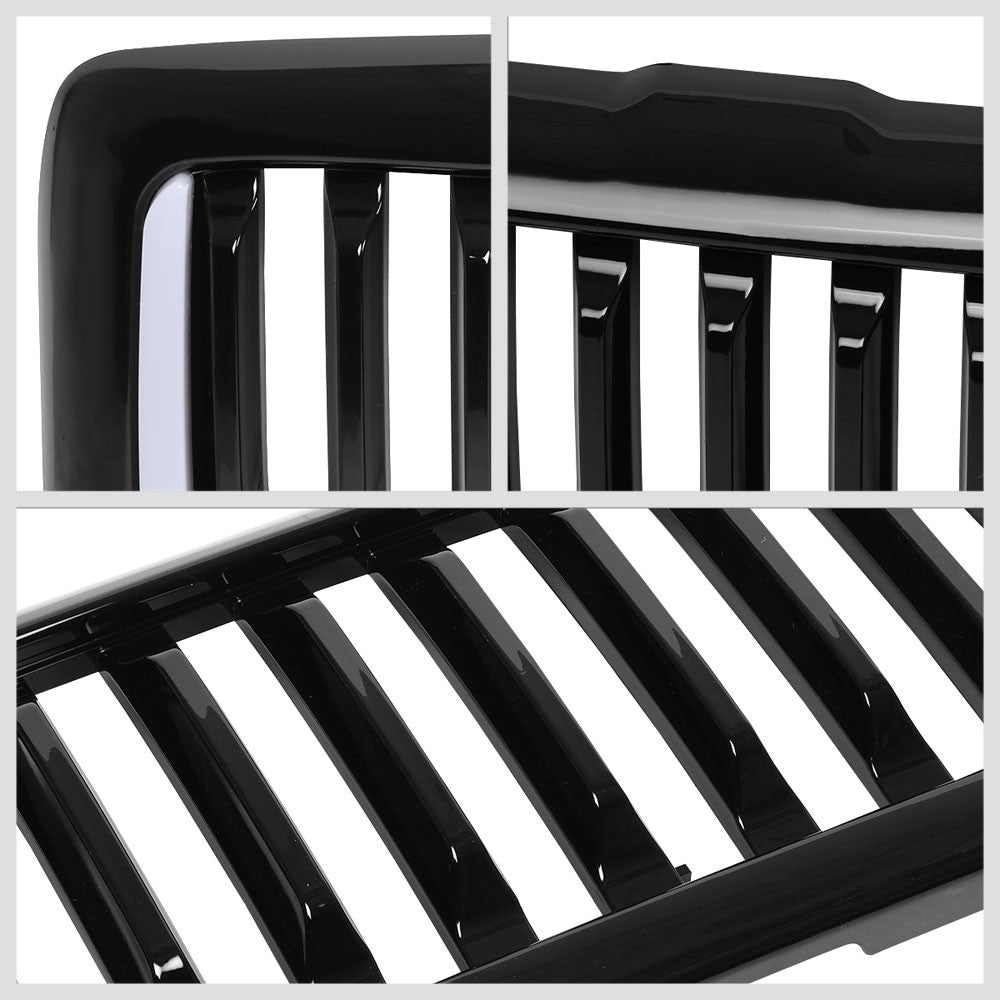 94-02 Ram 2500 Glossy Black Vertical w/LED Front Grille