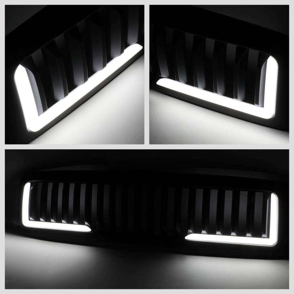 94-02 Ram 2500 Matte Black Vertical w/LED Front Grille