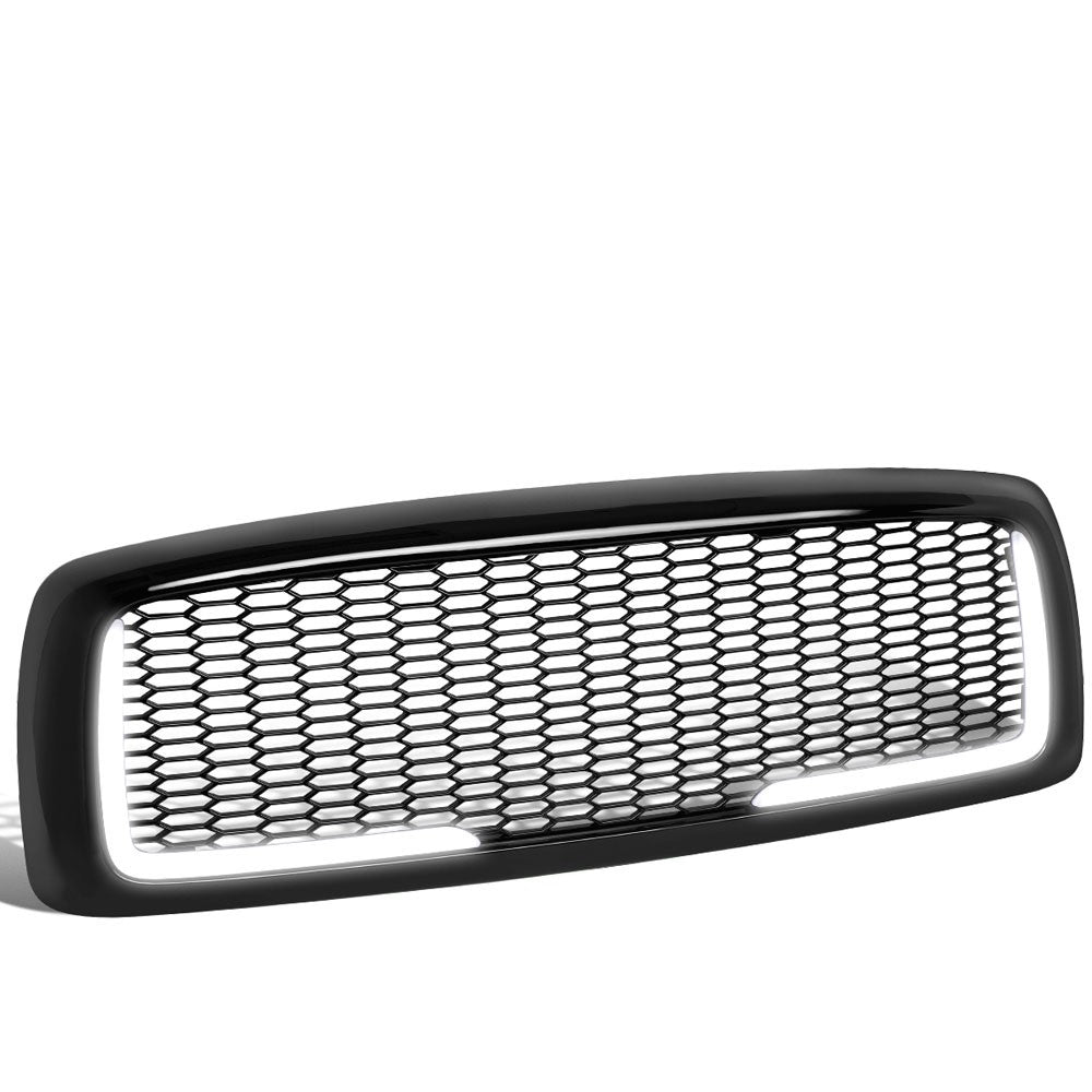 03-05 Ram 3500 Glossy Black Mesh w/LED Front Grille