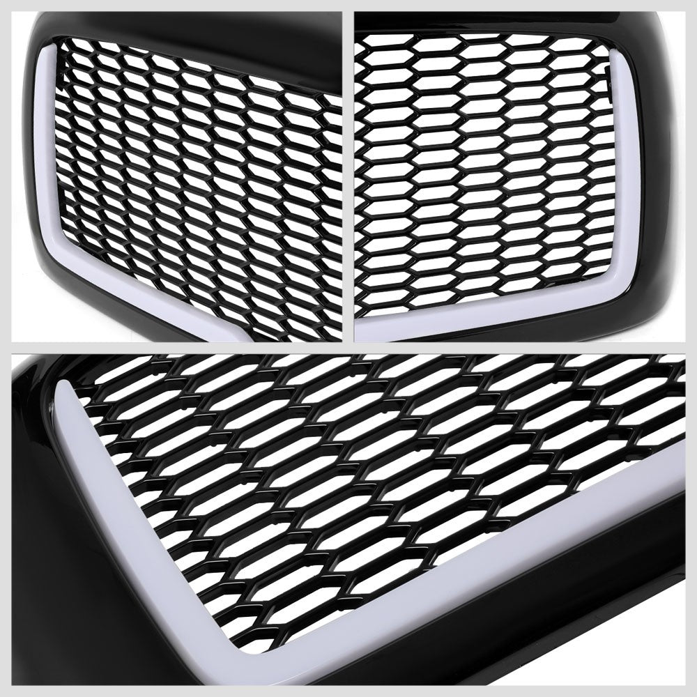 03-05 Ram 3500 Glossy Black Mesh w/LED Front Grille