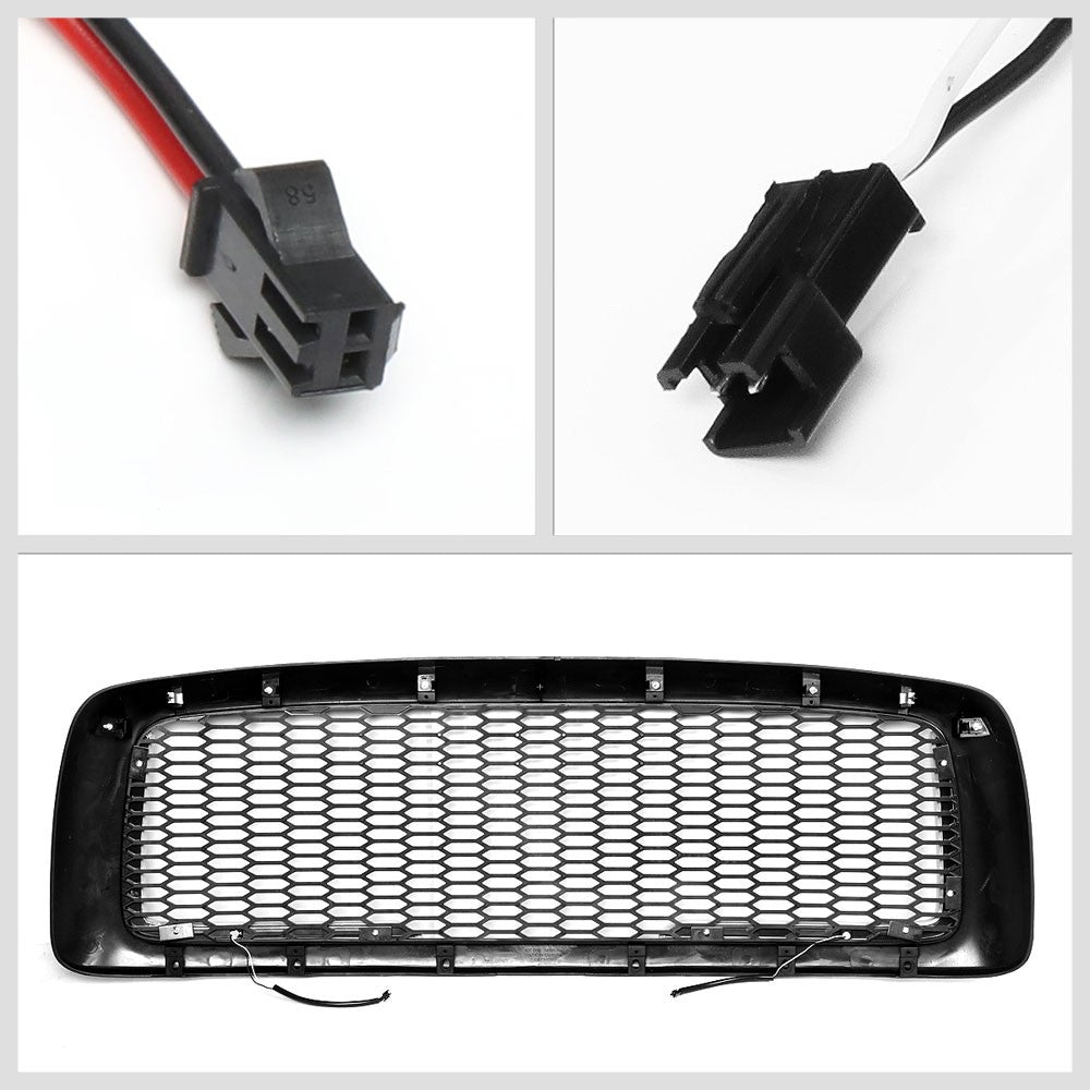 03-05 Ram 3500 Glossy Black Mesh w/LED Front Grille