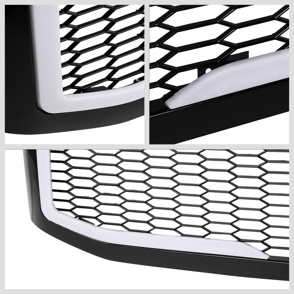 06-08 Ram 1500 Glossy Black Mesh w/LED Front Grille