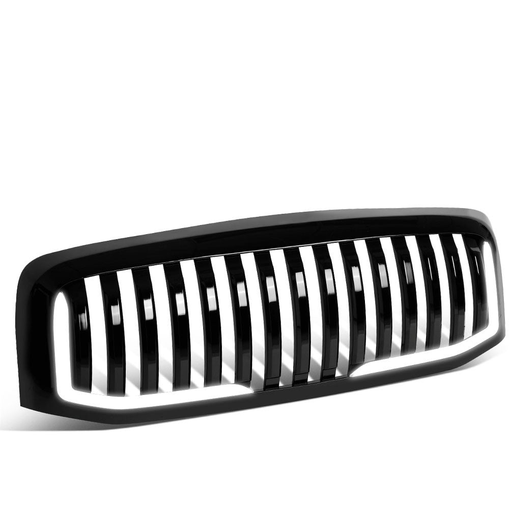 06-08 Ram 1500 Glossy Black Vertical w/LED Front Grille