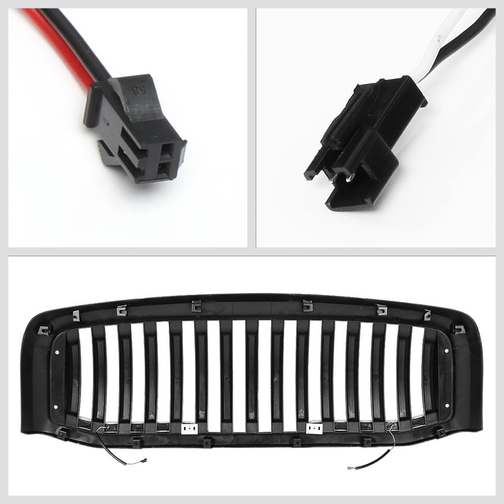 06-08 Ram 1500 Matte Black Vertical w/LED Front Grille