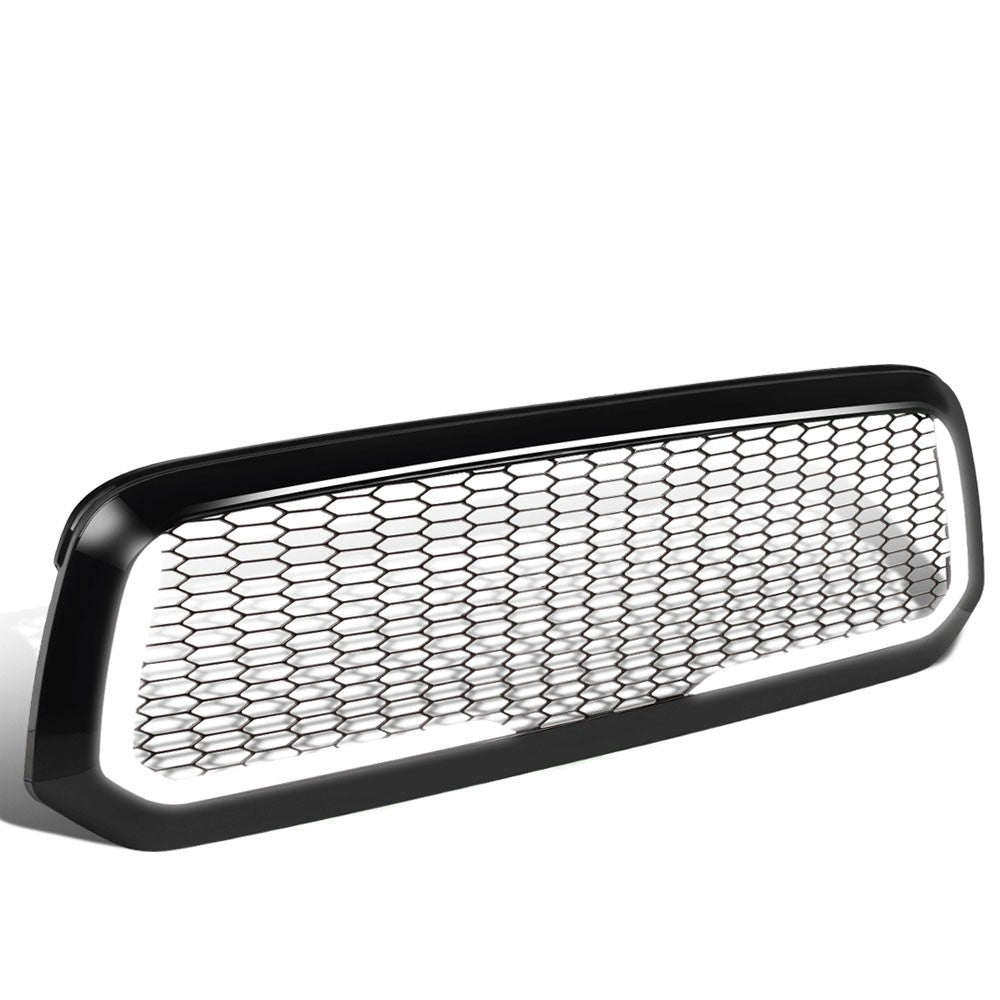 13-18 RAM 1500 Glossy Black Mesh w/LED Front Grille