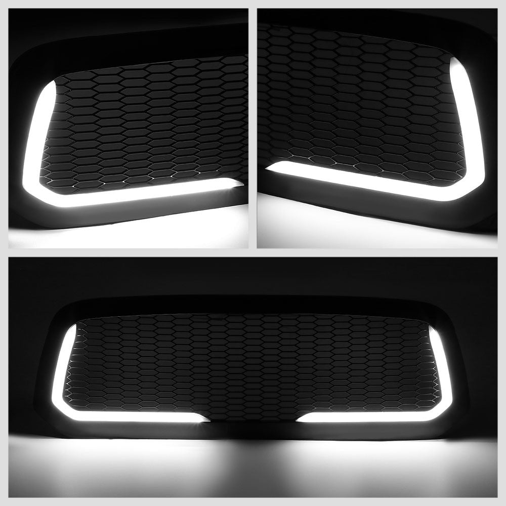 13-18 RAM 1500 Glossy Black Mesh w/LED Front Grille