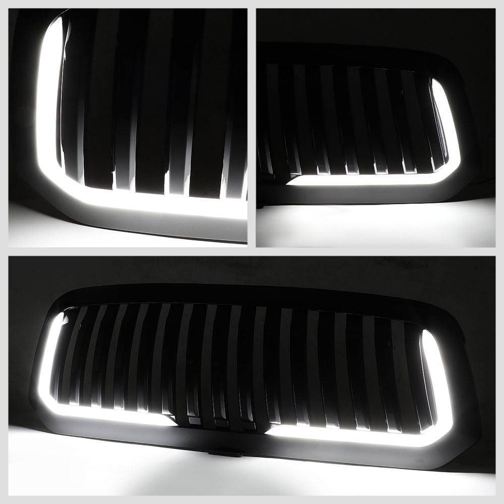 13-18 RAM 1500 Glossy Black Vertical w/LED Front Grille