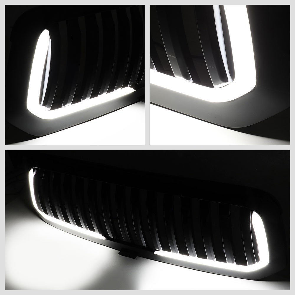 13-18 RAM 1500 Glossy Black Vertical w/LED Front Grille