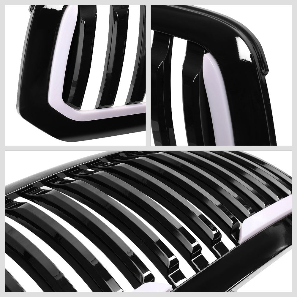 13-18 RAM 1500 Glossy Black Vertical w/LED Front Grille