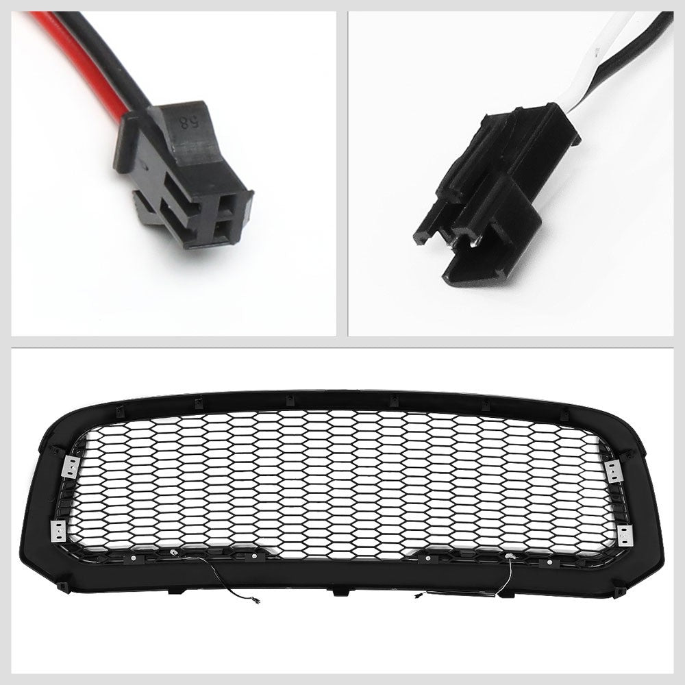 13-18 RAM 1500 Matte Black Mesh w/LED Front Grille