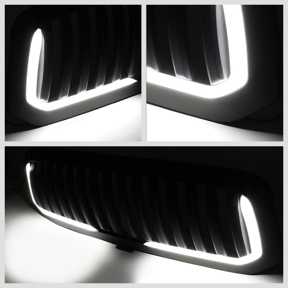 13-18 RAM 1500 Matte Black Vertical w/LED Front Grille