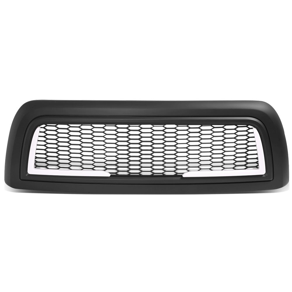 Black Matte Badgeless Vertical Slat Style Front Grille w/LED For 10-18 Ram 2500 BFC-FGR-010-T7