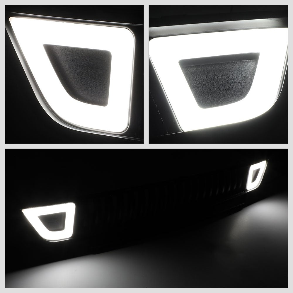 15-17 Mustang Black Vertical Ring LED Front Lower Grille
