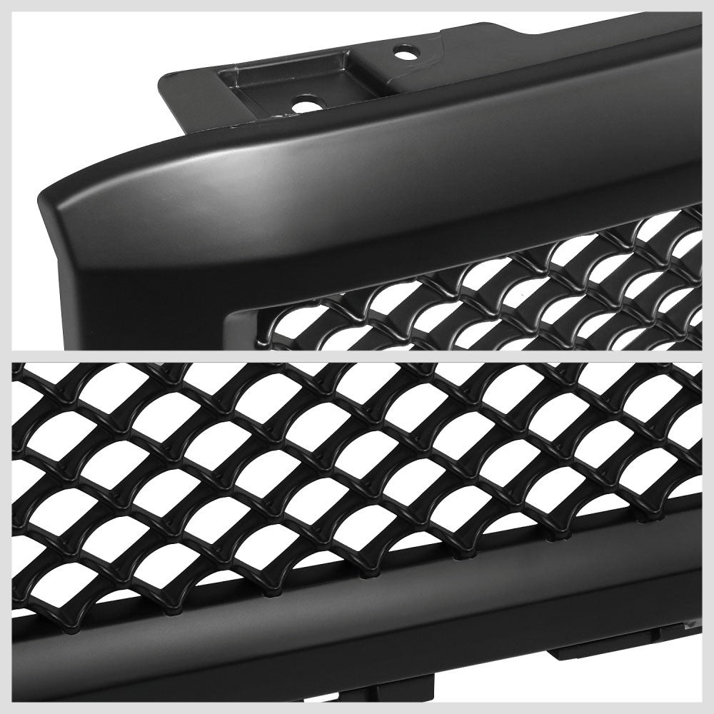 Black Matte Diamond Mesh Front Grille 14-15 Chevrolet Silverado 1500 BFC-FGR-1-OH-004-T2