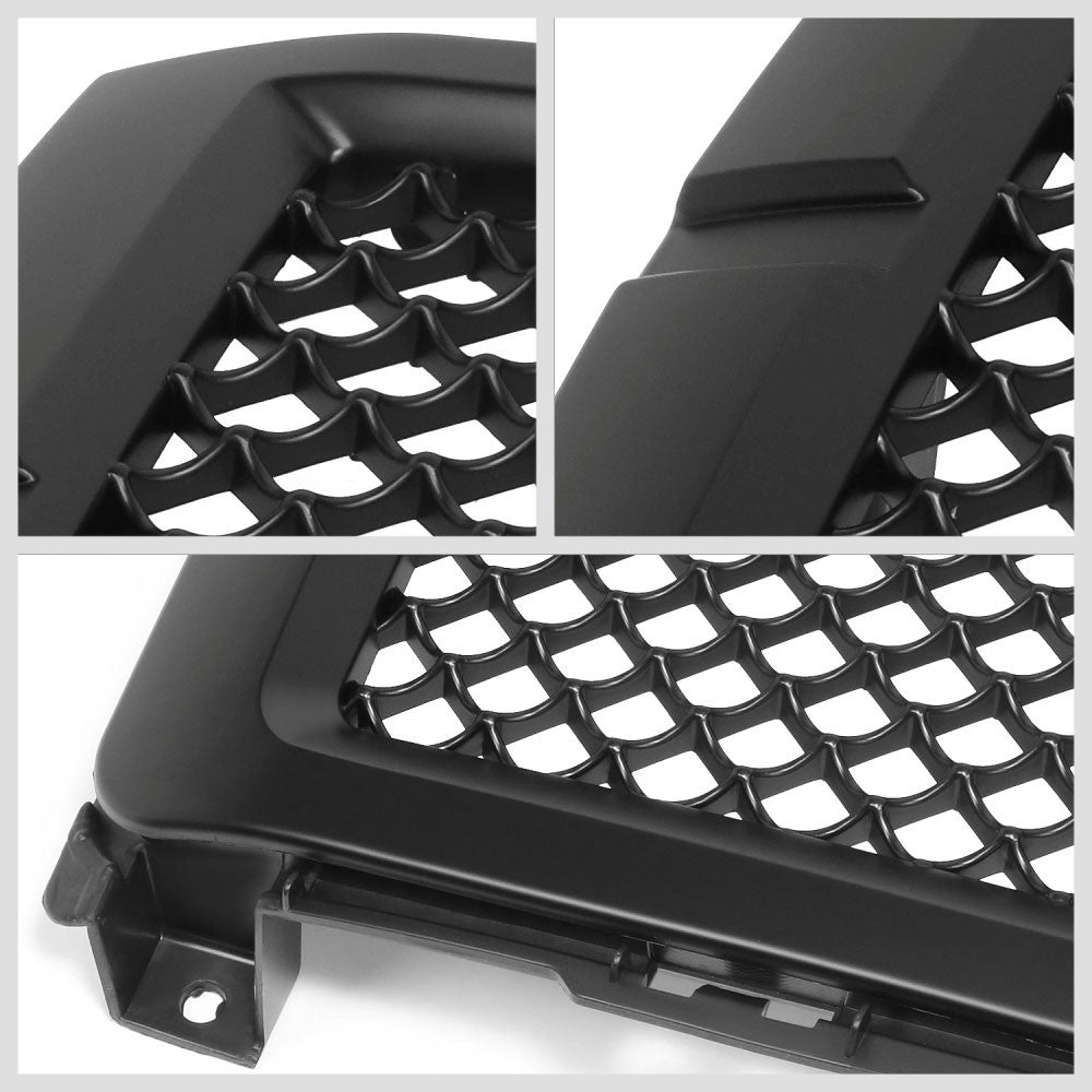 Black Matte Diamond Mesh Front Grille 14-15 Chevrolet Silverado 1500 BFC-FGR-1-OH-004-T2