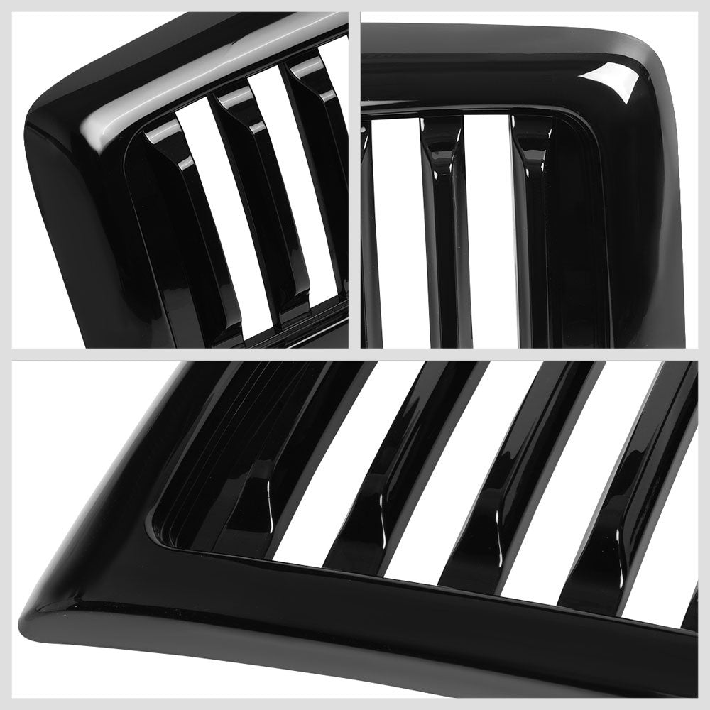 94-01 Ram 1500 Glossy Black Vertical Style Front Grille