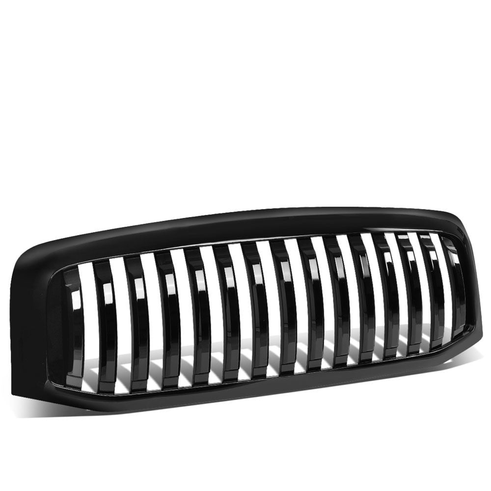 06-09 Ram 3500 Glossy Black Vertical Style Front Grille