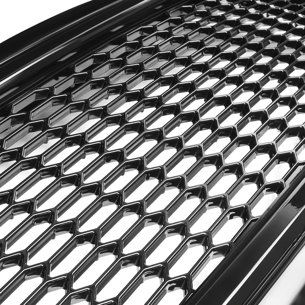 Black Glossy Badgeless Vertical Slat Style Front Grille For 09-10 Dodge Ram 1500