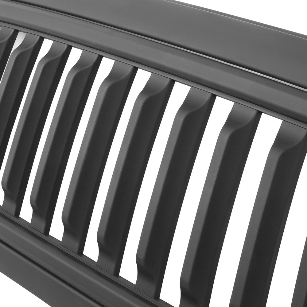 Black Primered Badgeless Vertical Slat Style Front Grille For 09-10 Ram 1500