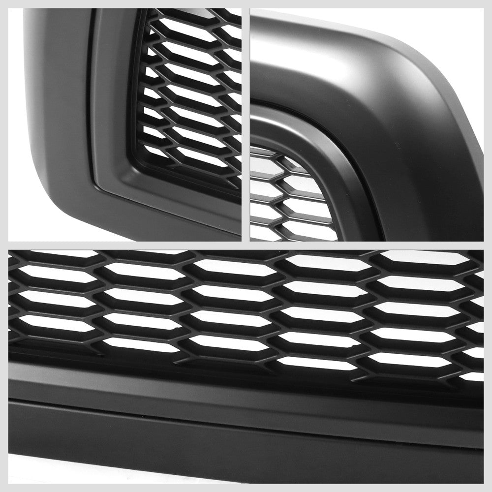 Black Matte Badgeless Vertical Slat Style Front Grille For 10-18 Ram 2500/3500
