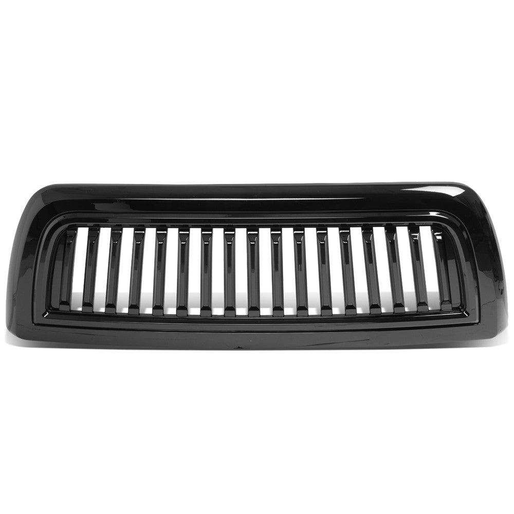 Black Glossy Badgeless Vertical Slat Style Front Grille For 09-10 Ram 1500 BFC-FGR-010-T3