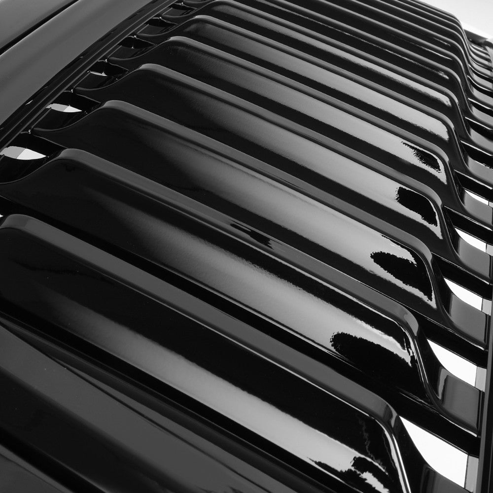 Black Glossy Badgeless Vertical Slat Style Front Grille For 10-18 Ram 2500/3500