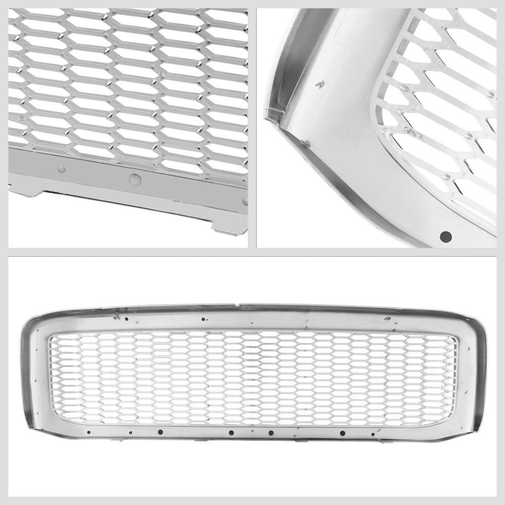 chrome-badgeless-honeycomb-mesh-front-grille-for-99-04-ford-f-series-sd-pickup