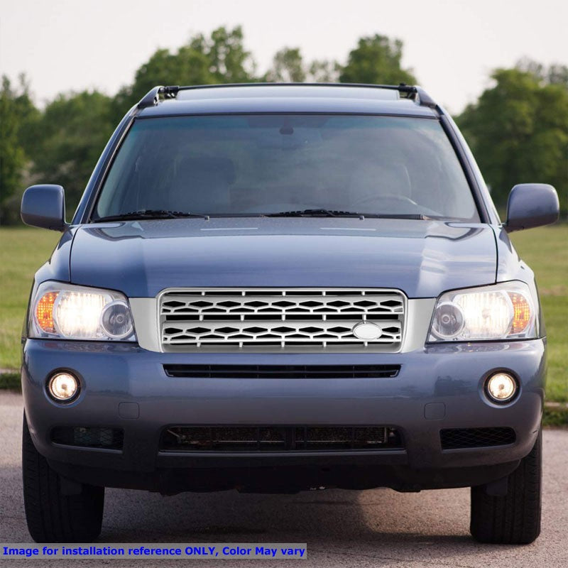Silver Honeycomb/Vent Mesh Style Front Grille For 01-07 Toyota Highlander XU20-Exterior-BuildFastCar