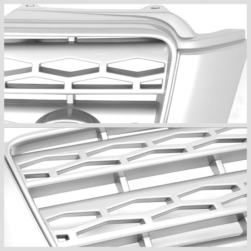 Silver Honeycomb/Vent Mesh Style Front Grille For 01-07 Toyota Highlander XU20-Exterior-BuildFastCar