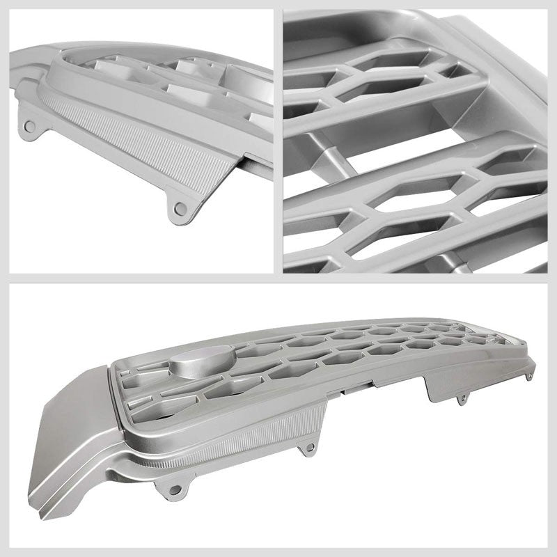 Silver Honeycomb/Vent Mesh Style Front Grille For 01-07 Toyota Highlander XU20-Exterior-BuildFastCar