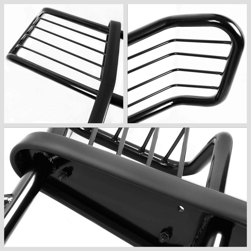 Black Mild Steel Full Front Grille Guard For 00-06 Chevrolet Tahoe 4.8L/5.3L-Grille Guards & Bull Bars-BuildFastCar-BFC-GRGD-CHEVYTA007-BK