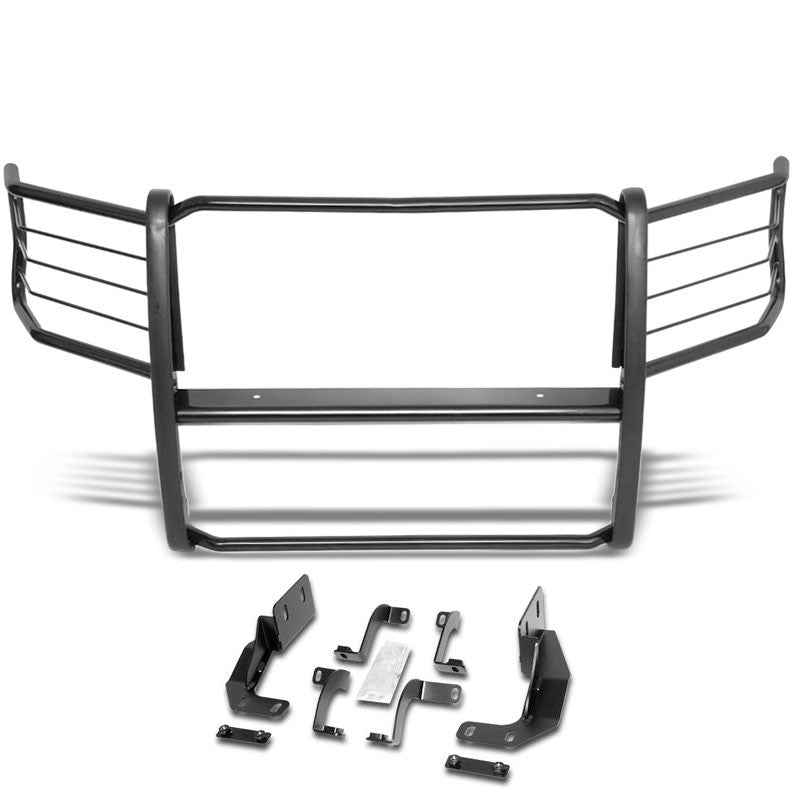 Black Mild Steel Full Front Grille Guard For 15-19 Ford F-150 2.7L/3.0L/5.0L-Grille Guards & Bull Bars-BuildFastCar